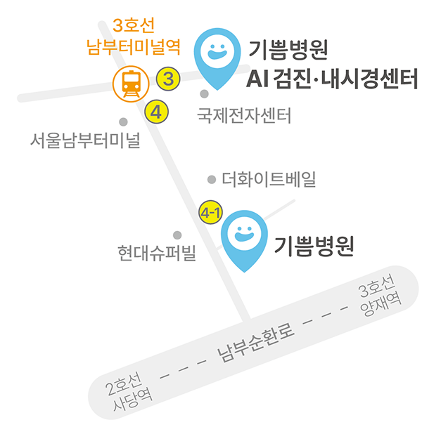기쁨병원 약도