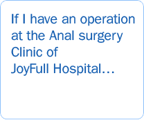 If I have an operation at the Anal surgery Clinic of GIBBEUM Hospital...